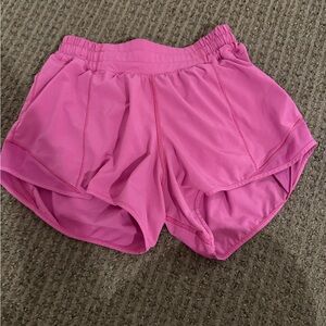 Lululemon Athletica Vibrant Pink Athletic Shorts